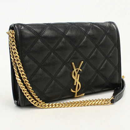 中古 サンローラン ショルダーバッグ レディース ブランド SAINT LAURENT  チェーン レザー 585031 ブラック USDSL119537011