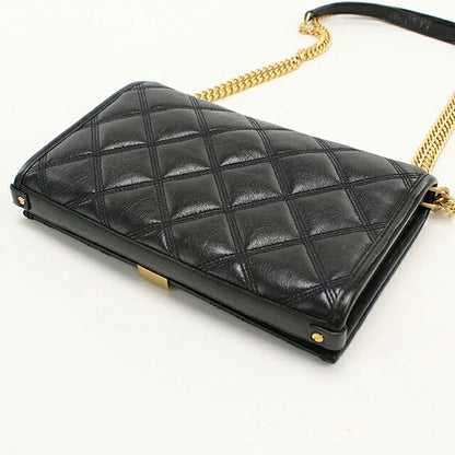 中古 サンローラン ショルダーバッグ レディース ブランド SAINT LAURENT  チェーン レザー 585031 ブラック USDSL119537011