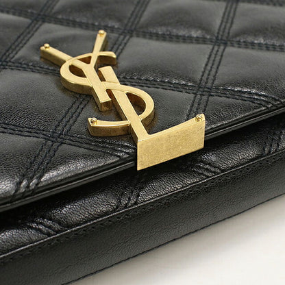 中古 サンローラン ショルダーバッグ レディース ブランド SAINT LAURENT  チェーン レザー 585031 ブラック USDSL119537011