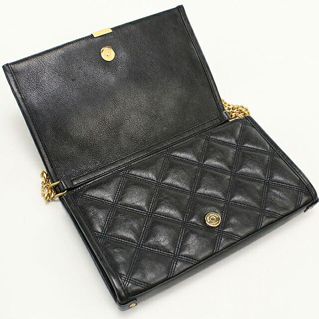 中古 サンローラン ショルダーバッグ レディース ブランド SAINT LAURENT  チェーン レザー 585031 ブラック USDSL119537011