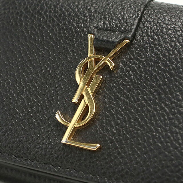 中古 サンローラン 三つ折り財布 三折財布 コンパクト レディース ブランド SAINT LAURENT YSLライン オリガミ タイニーウォレット 669959 USDSL119552011