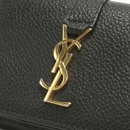 中古 サンローラン 三つ折り財布 三折財布 コンパクト レディース ブランド SAINT LAURENT YSLライン オリガミ タイニーウォレット 669959 USDSL119552011