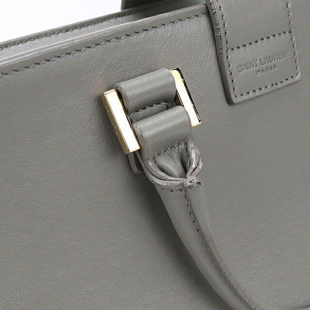 中古 サンローラン ハンドバッグ レディース ブランド SAINT LAURENT  ベイビー モノグラム カバス 2WAY 568853 グレー USDSL119585011