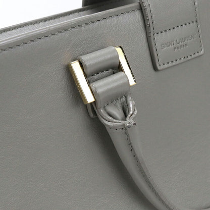 中古 サンローラン ハンドバッグ レディース ブランド SAINT LAURENT  ベイビー モノグラム カバス 2WAY 568853 グレー USDSL119585011