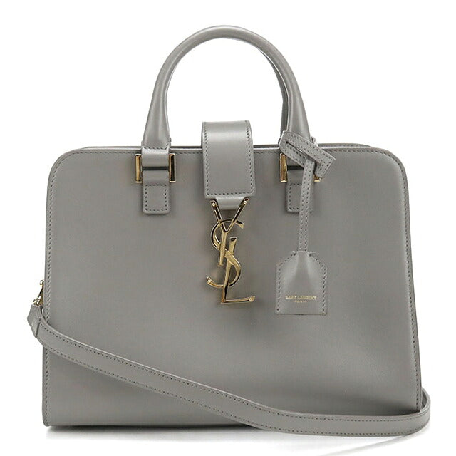 中古 サンローラン ハンドバッグ レディース ブランド SAINT LAURENT  ベイビー モノグラム カバス 2WAY 568853 グレー USDSL119585011