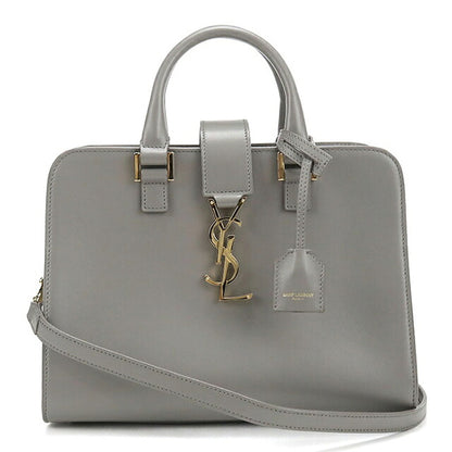 中古 サンローラン ハンドバッグ レディース ブランド SAINT LAURENT  ベイビー モノグラム カバス 2WAY 568853 グレー USDSL119585011