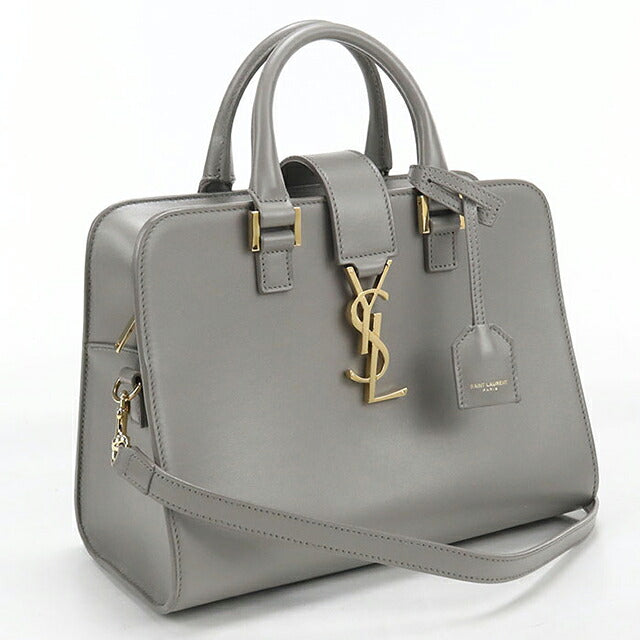 中古 サンローラン ハンドバッグ レディース ブランド SAINT LAURENT  ベイビー モノグラム カバス 2WAY 568853 グレー USDSL119585011