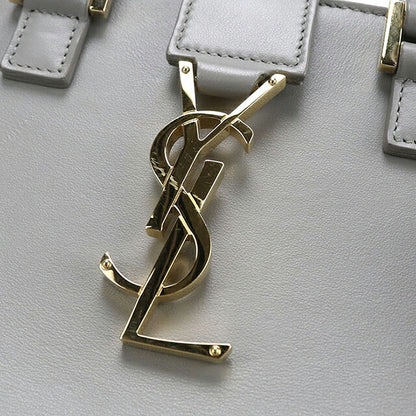 中古 サンローラン ハンドバッグ レディース ブランド SAINT LAURENT  ベイビー モノグラム カバス 2WAY 568853 グレー USDSL119585011