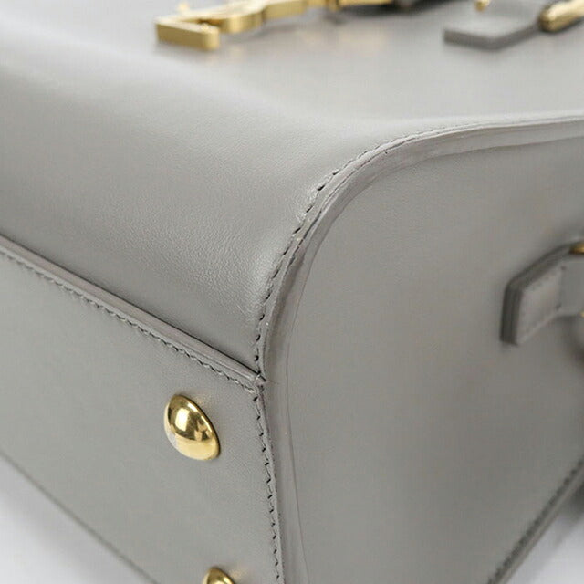 中古 サンローラン ハンドバッグ レディース ブランド SAINT LAURENT  ベイビー モノグラム カバス 2WAY 568853 グレー USDSL119585011