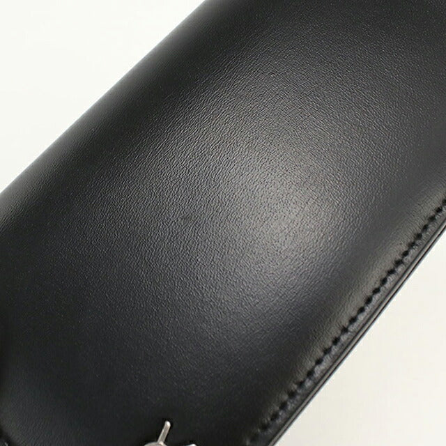 中古 サンローラン 長財布二折 メンズ ブランド SAINT LAURENT タイニー カサンドラ コチネンタルウォレット 607746 ブラック USDSL119587011