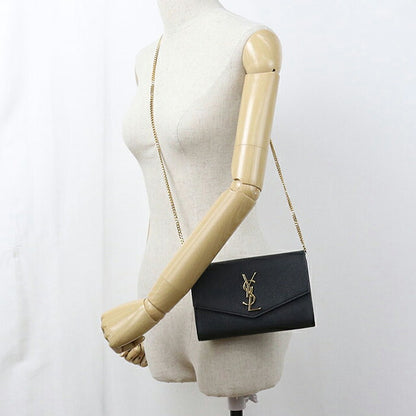 中古 サンローラン チェーンウォレット レディース ブランド SAINT LAURENT アップタウン  607788 ブラック USDSL119588011