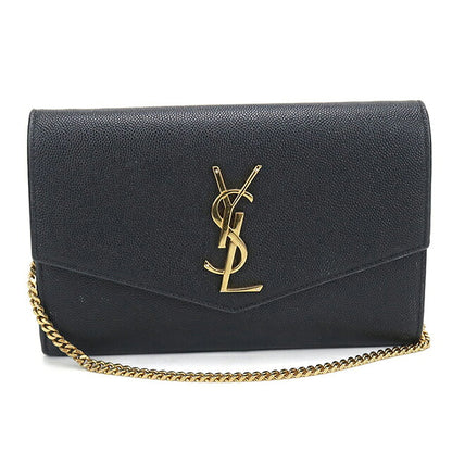 中古 サンローラン チェーンウォレット レディース ブランド SAINT LAURENT アップタウン  607788 ブラック USDSL119588011