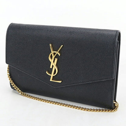中古 サンローラン チェーンウォレット レディース ブランド SAINT LAURENT アップタウン  607788 ブラック USDSL119588011