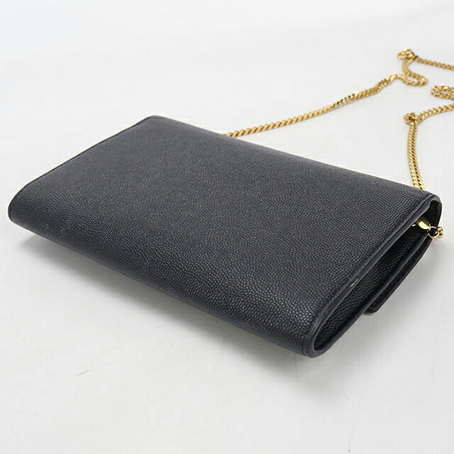 中古 サンローラン チェーンウォレット レディース ブランド SAINT LAURENT アップタウン  607788 ブラック USDSL119588011