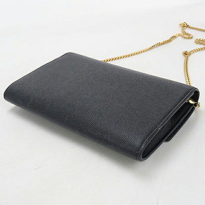 中古 サンローラン チェーンウォレット レディース ブランド SAINT LAURENT アップタウン  607788 ブラック USDSL119588011