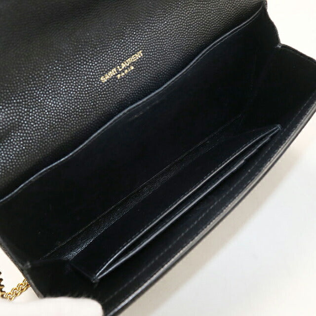中古 サンローラン チェーンウォレット レディース ブランド SAINT LAURENT アップタウン  607788 ブラック USDSL119588011
