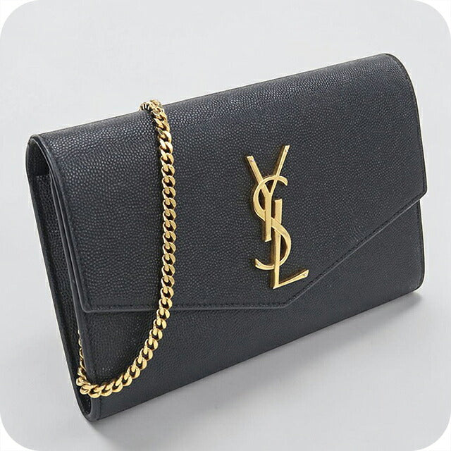 中古 サンローラン チェーンウォレット レディース ブランド SAINT LAURENT アップタウン  607788 ブラック USDSL119588011