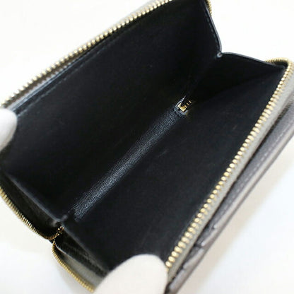 中古 サンローラン 二つ折り財布 二折財布 コンパクト レディース ブランド SAINT LAURENT YSLライン ラージジップウォレット 670285 グレー USDSL119608011