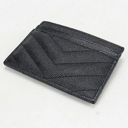 中古 サンローラン カードケース コンパクト レディース ブランド SAINT LAURENT カサンドラ  423291 ブラック USDSL119610011
