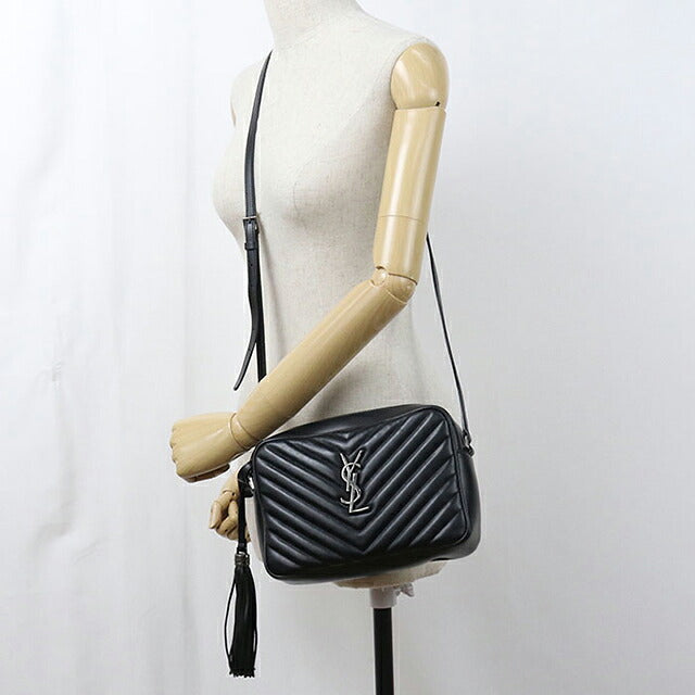 中古 サンローラン ショルダーバッグ レディース ブランド SAINT LAURENT ルー カメラバッグ 612544 ブラック USDSL119733011