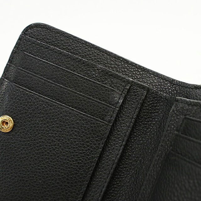 中古 サンローラン 二つ折り財布 二折財布 コンパクト レディース ブランド SAINT LAURENT YSLライン ラージジップウォレット 670285 ブラック USDSL119753011
