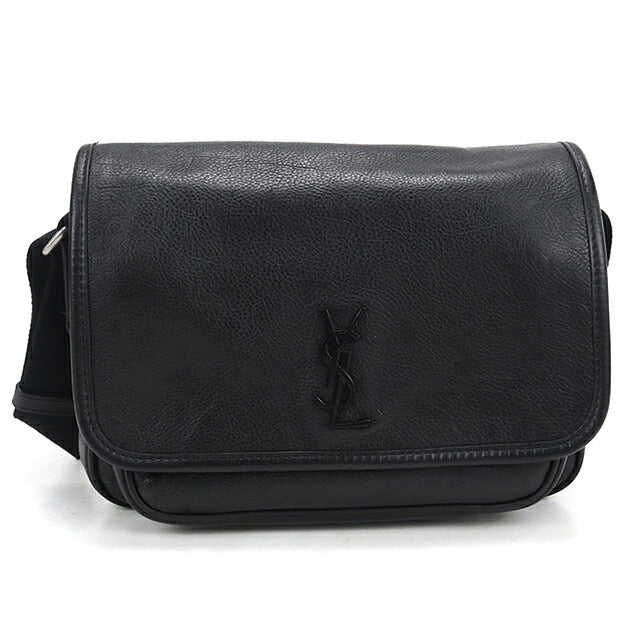 中古 サンローラン ショルダーバッグ レディース ブランド SAINT LAURENT ニキ スモールメッセンジャー レザー 776611 ブラック USDSL119779011