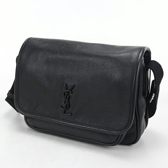 中古 サンローラン ショルダーバッグ レディース ブランド SAINT LAURENT ニキ スモールメッセンジャー レザー 776611 ブラック USDSL119779011