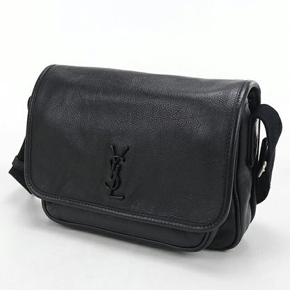 中古 サンローラン ショルダーバッグ レディース ブランド SAINT LAURENT ニキ スモールメッセンジャー レザー 776611 ブラック USDSL119779011