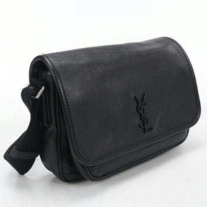 中古 サンローラン ショルダーバッグ レディース ブランド SAINT LAURENT ニキ スモールメッセンジャー レザー 776611 ブラック USDSL119779011