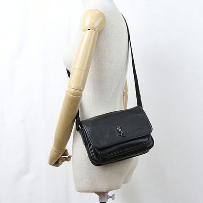中古 サンローラン ショルダーバッグ レディース ブランド SAINT LAURENT ニキ スモールメッセンジャー レザー 776611 ブラック USDSL119779011