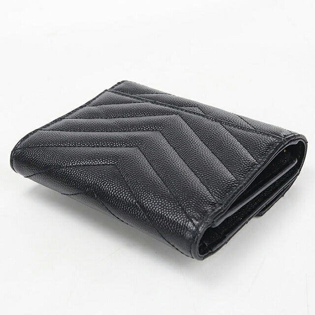 中古 サンローラン 三つ折り財布 三折財布 コンパクト レディース ブランド SAINT LAURENT モノグラム コンパクト スリーフォールド ウォレット 403943 USDSL119823011