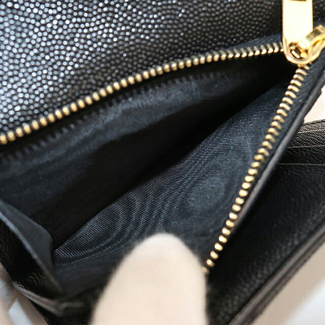 中古 サンローラン 三つ折り財布 三折財布 コンパクト レディース ブランド SAINT LAURENT モノグラム コンパクト スリーフォールド ウォレット 403943 USDSL119823011
