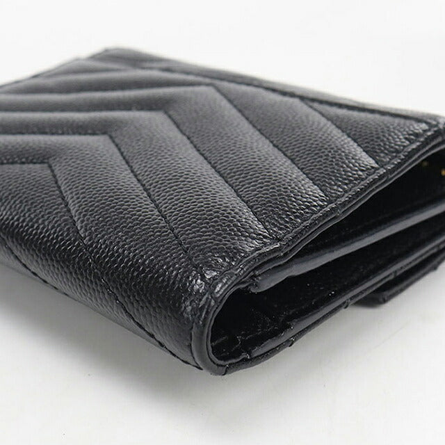 中古 サンローラン 三つ折り財布 三折財布 コンパクト レディース ブランド SAINT LAURENT モノグラム コンパクト スリーフォールド ウォレット 403943 USDSL119823011