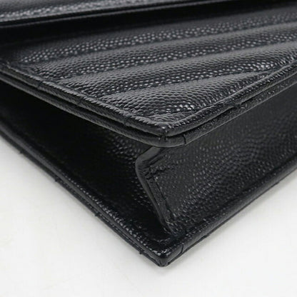 二手 Saint Laurent 链条钱包女装品牌 SAINT LAURENT Cassandra 信封 742920 黑色 USDSL119850011