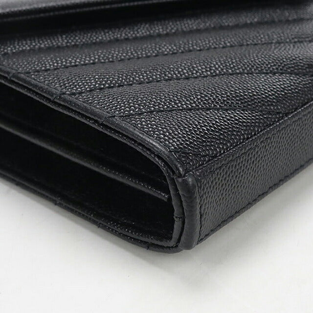 中古 サンローラン チェーンウォレット レディース ブランド SAINT LAURENT カサンドラ クラシック 377828 ブラック USDSL119866011