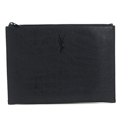 中古 サンローラン クラッチバッグ メンズ ブランド SAINT LAURENT  タブレットホルダー 453249 ブラック USDSL120030011