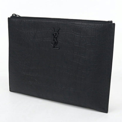 中古 サンローラン クラッチバッグ メンズ ブランド SAINT LAURENT  タブレットホルダー 453249 ブラック USDSL120030011