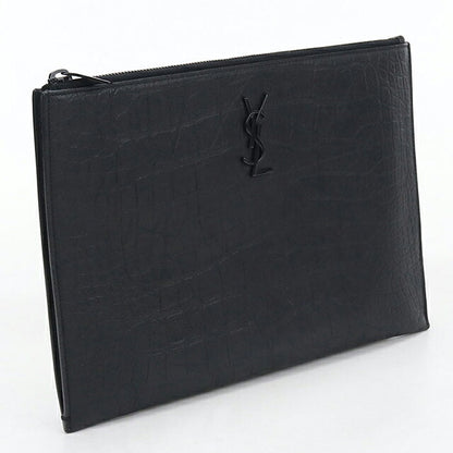中古 サンローラン クラッチバッグ メンズ ブランド SAINT LAURENT  タブレットホルダー 453249 ブラック USDSL120030011