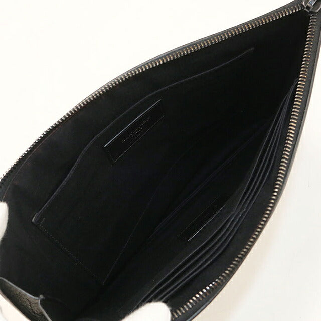 中古 サンローラン クラッチバッグ メンズ ブランド SAINT LAURENT  タブレットホルダー 453249 ブラック USDSL120030011