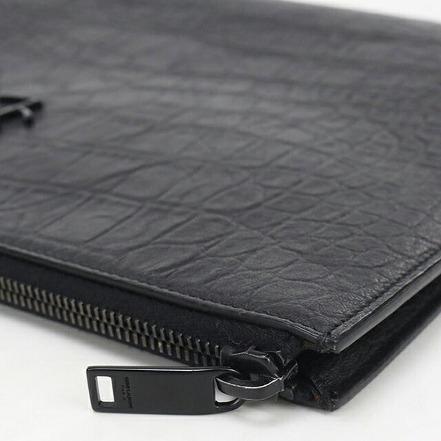 中古 サンローラン クラッチバッグ メンズ ブランド SAINT LAURENT  タブレットホルダー 453249 ブラック USDSL120030011