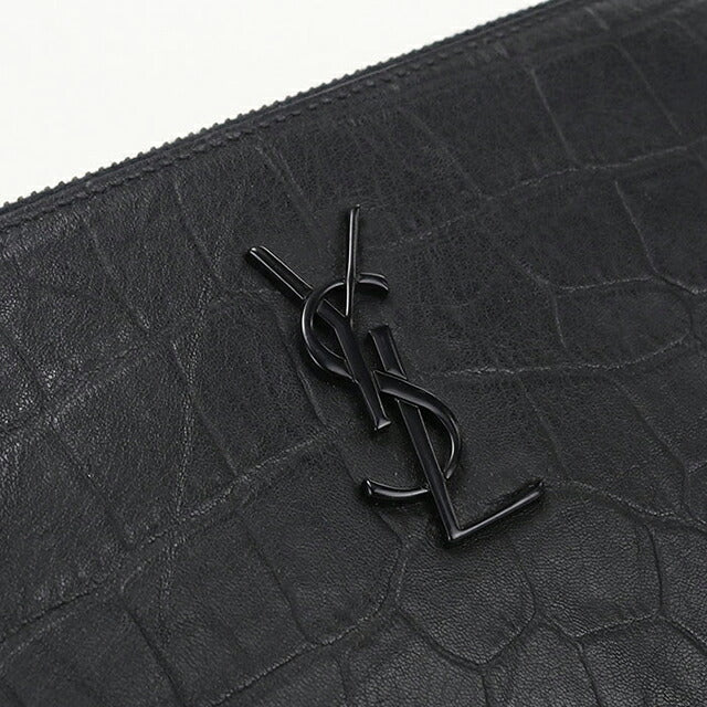 中古 サンローラン クラッチバッグ メンズ ブランド SAINT LAURENT  タブレットホルダー 453249 ブラック USDSL120030011
