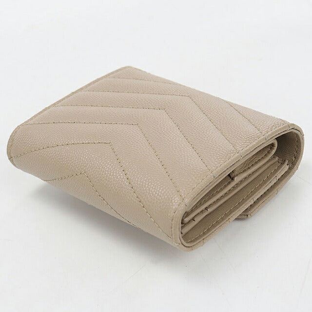 中古 サンローラン 三つ折り財布 三折財布 コンパクト レディース ブランド SAINT LAURENT カサンドラ マトラッセ マルチフォールドウォレット 692061 USDSL120084011