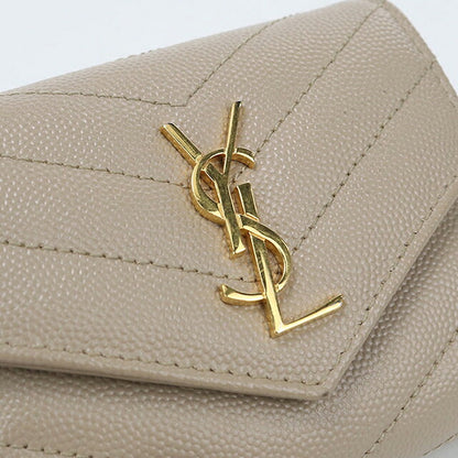 中古 サンローラン 三つ折り財布 三折財布 コンパクト レディース ブランド SAINT LAURENT カサンドラ マトラッセ マルチフォールドウォレット 692061 USDSL120084011