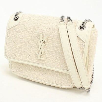 中古 サンローラン ショルダーバッグ レディース ブランド SAINT LAURENT ニキ ベイビー チェーン 633160 ホワイト USDSL120155011