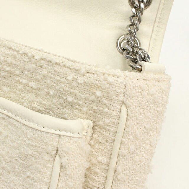 中古 サンローラン ショルダーバッグ レディース ブランド SAINT LAURENT ニキ ベイビー チェーン 633160 ホワイト USDSL120155011