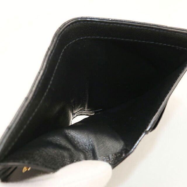 中古 サンローラン 二つ折り財布 二折財布 コンパクト レディース ブランド SAINT LAURENT 2パーツ ジップウォレット モノグラム 668287 ブラック USDSL120173011