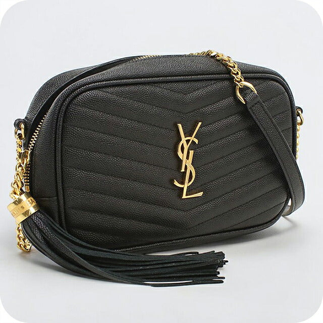 二手 Saint Laurent 单肩包女装品牌 SAINT LAURENT Lou Chain 皮革 612579 黑色 USDSL120480011