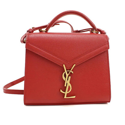 二手 Saint Laurent 手提包女装品牌 SAINT LAURENT Cassandra 迷你顶部提手 2WAY 602716 红色 USDSL120488011