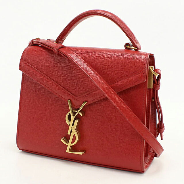 二手 Saint Laurent 手提包女装品牌 SAINT LAURENT Cassandra 迷你顶部提手 2WAY 602716 红色 USDSL120488011