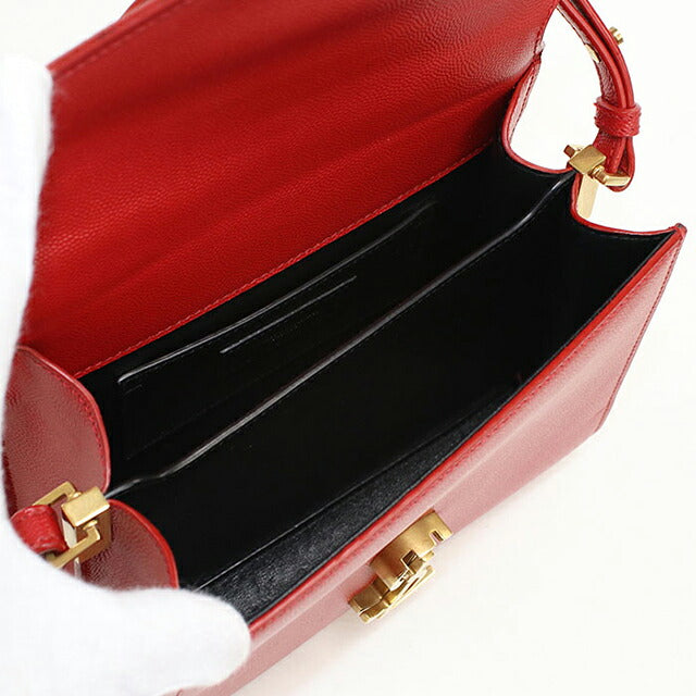 二手 Saint Laurent 手提包女装品牌 SAINT LAURENT Cassandra 迷你顶部提手 2WAY 602716 红色 USDSL120488011